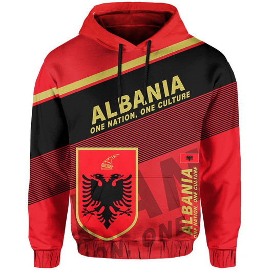 Albania Flag Motto Limited Hoodie