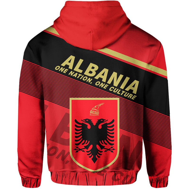Albania Flag Motto Limited Hoodie