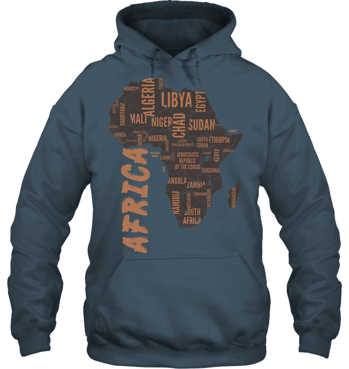 African Africa Map Hoodie