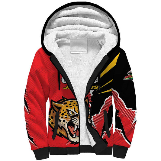 Custom Cricket Guyana Jaguars Go Champion Sherpa Hoodie