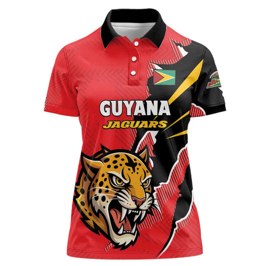 Custom Cricket Guyana Jaguars Go Champion Women Polo Shirt