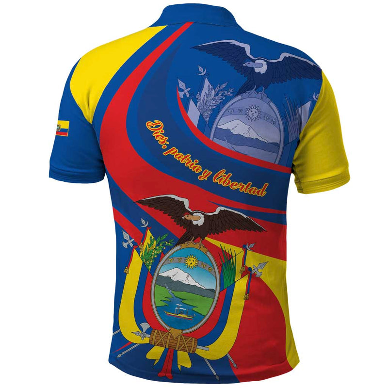 Ecuador Independence Day Dios patria y libertad Polo Shirt