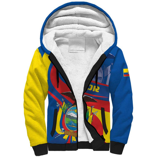 Ecuador Independence Day Dios patria y libertad Sherpa Hoodie