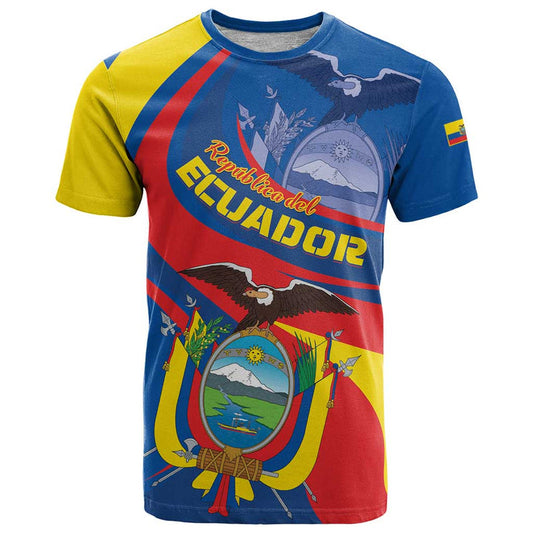 Ecuador Independence Day Dios patria y libertad T Shirt