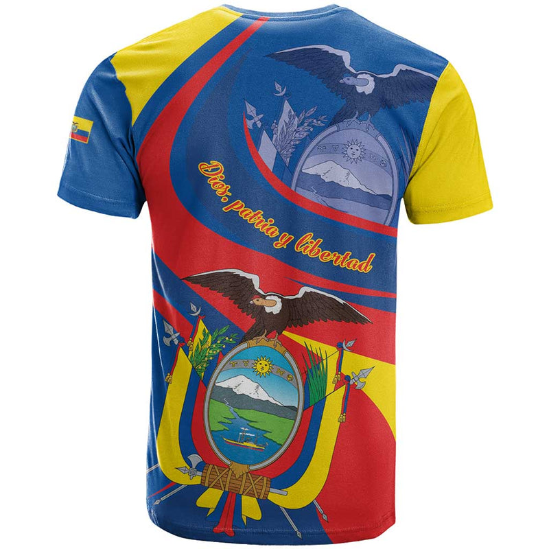 Ecuador Independence Day Dios patria y libertad T Shirt