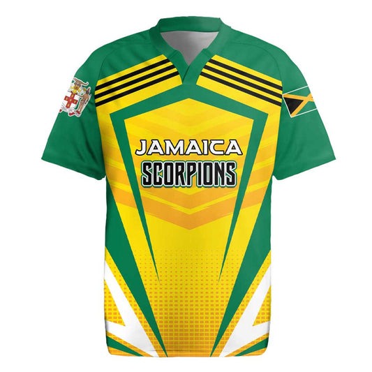 Custom Cricket Jamaica Scorpions We Made Legends Rugby Jersey
