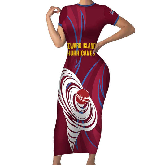 Custom Cricket Leeward Hurricanes Come On Hurricanes Boys Short Sleeve Bodycon Dress