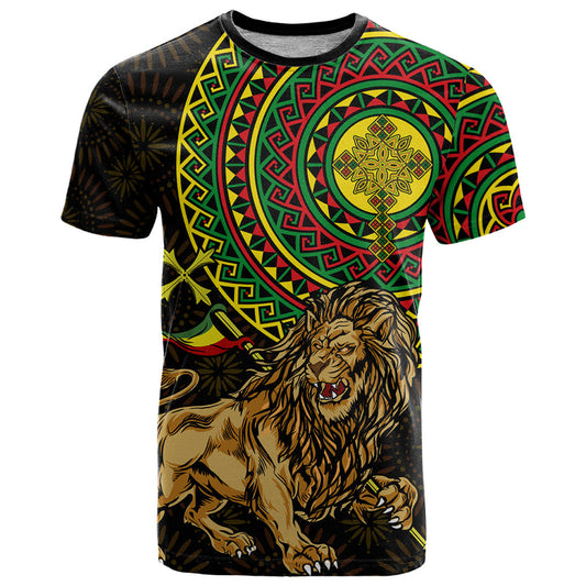 Ethiopia National Day Lion Of Judah African Pattern T Shirt