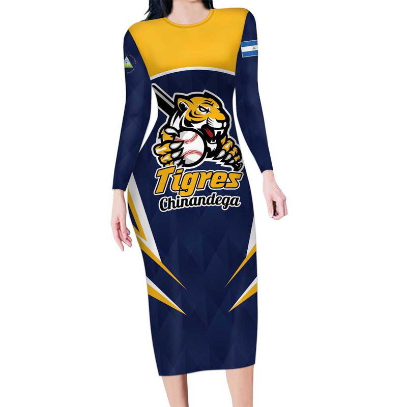 Custom Baseball Tigres Chinandega Go Nicaragua Boys Long Sleeve Bodycon Dress