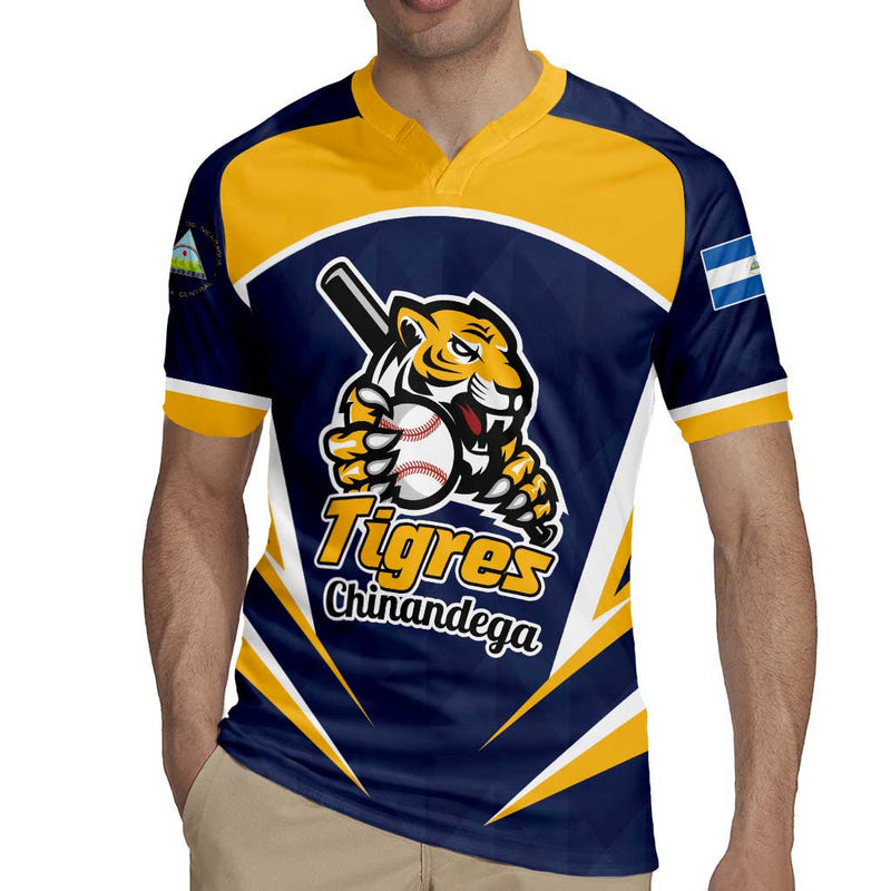 Custom Baseball Tigres Chinandega Go Nicaragua Boys Rugby Jersey
