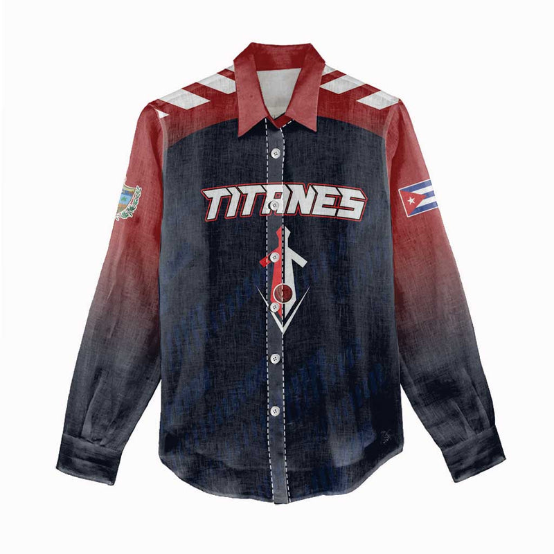 Custom Baseball Titanes Florida Puerto Rico Boys Come On Women Casual Shirt