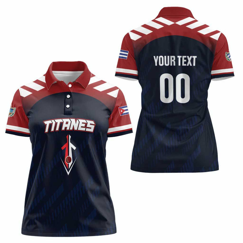 Custom Baseball Titanes Florida Puerto Rico Boys Come On Women Polo Shirt