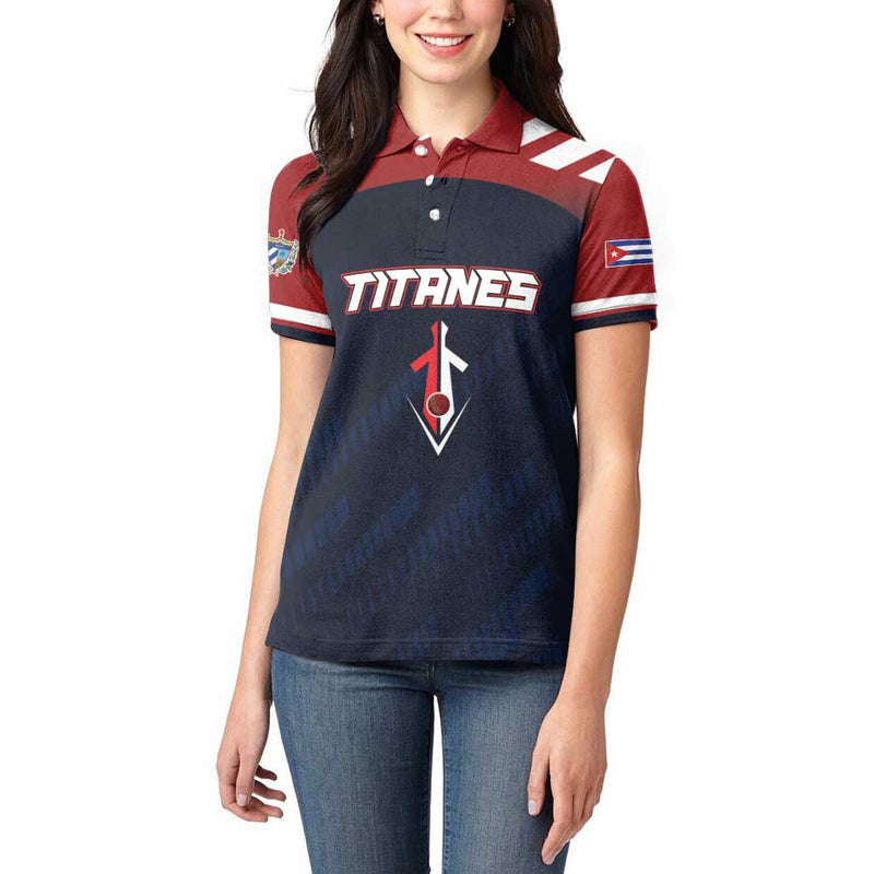 Custom Baseball Titanes Florida Puerto Rico Boys Come On Women Polo Shirt