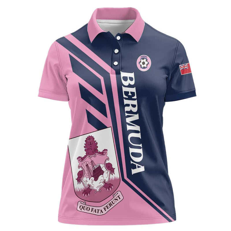 Custom Bermuda Football Come On Gombey Warriors Women Polo Shirt