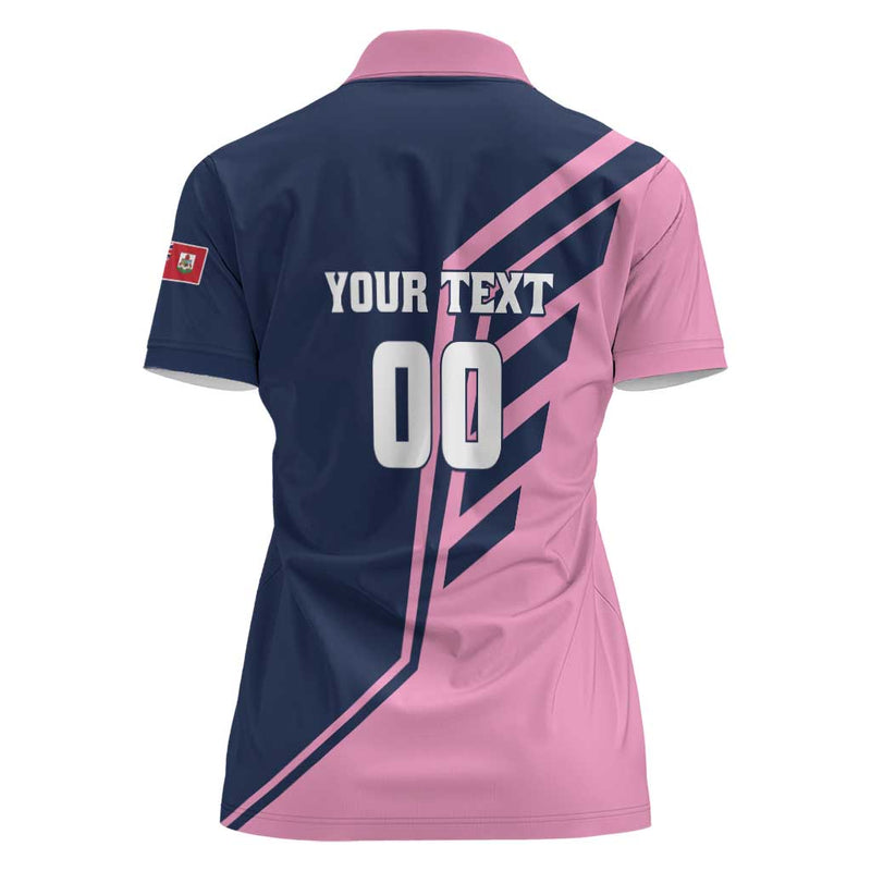 Custom Bermuda Football Come On Gombey Warriors Women Polo Shirt