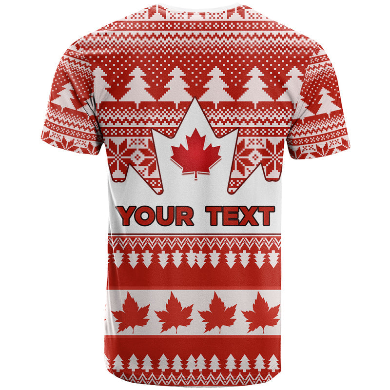Custom Canada Christmas Maple Leaf Unique Style T Shirt