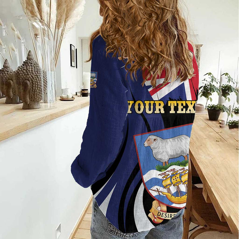 Falkland Islands Desire the Right Women Casual Shirt