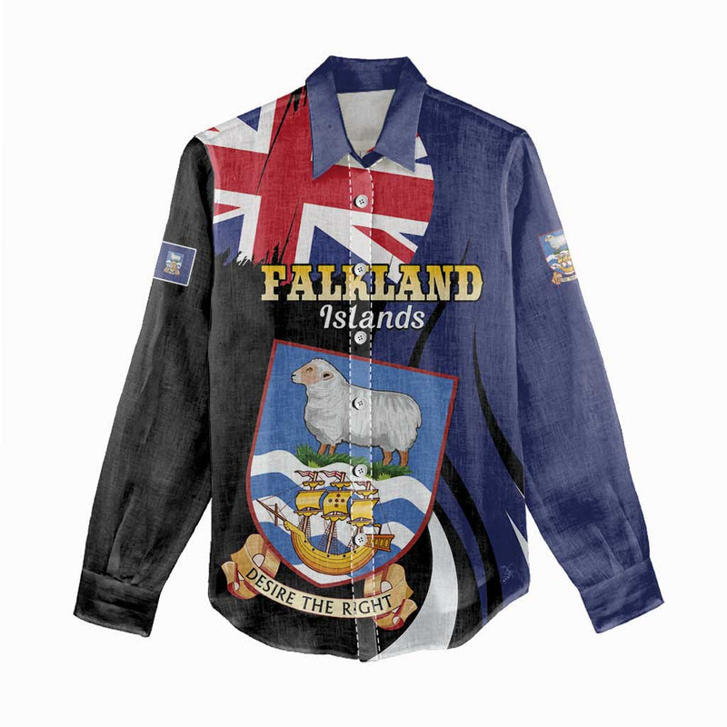 Falkland Islands Desire the Right Women Casual Shirt