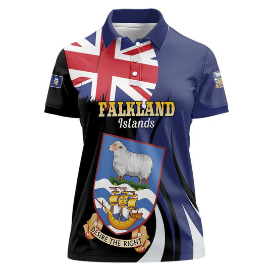 Falkland Islands Desire the Right Women Polo Shirt
