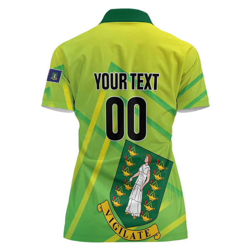 Custom British Virgin Islands Football Come On The Nature Boys Women Polo Shirt