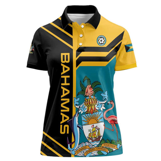 Custom Football The Bahamas Go Bahamian Slayers Women Polo Shirt
