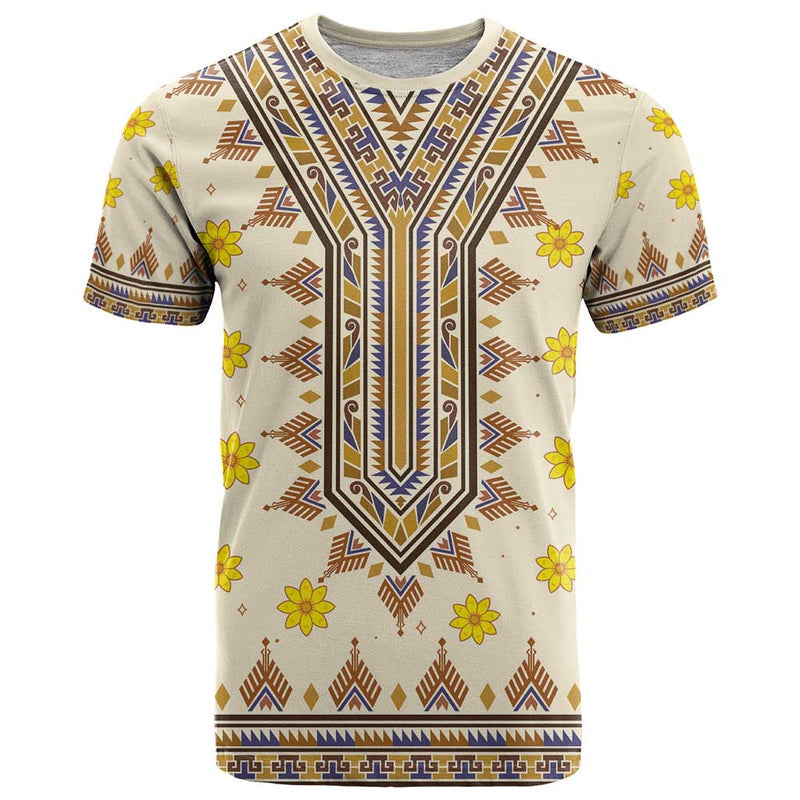 Enkutatash Dashiki Adey Abeba Pattern T Shirt