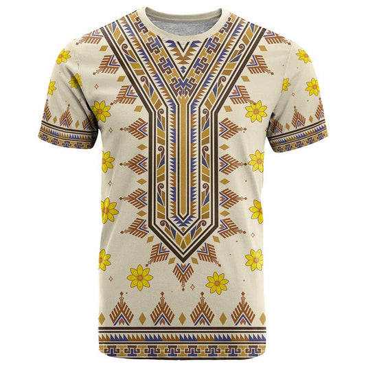 Enkutatash Dashiki Adey Abeba Pattern T Shirt