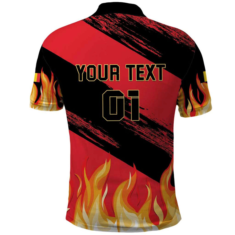 Custom Belgium 2024 Football Go De Rode Duivels Polo Shirt