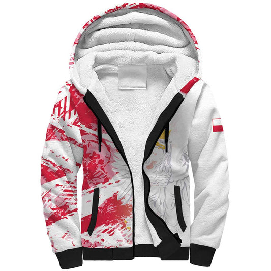 Custom Poland 2024 Football Orly Go Champions Sherpa Hoodie