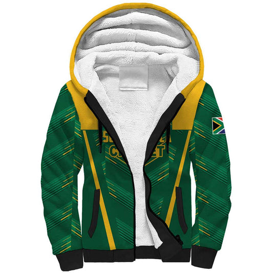 Custom South Africa Cricket SA Protea Woza Nawe Sherpa Hoodie