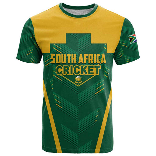 Custom South Africa Cricket SA Protea Woza Nawe T Shirt
