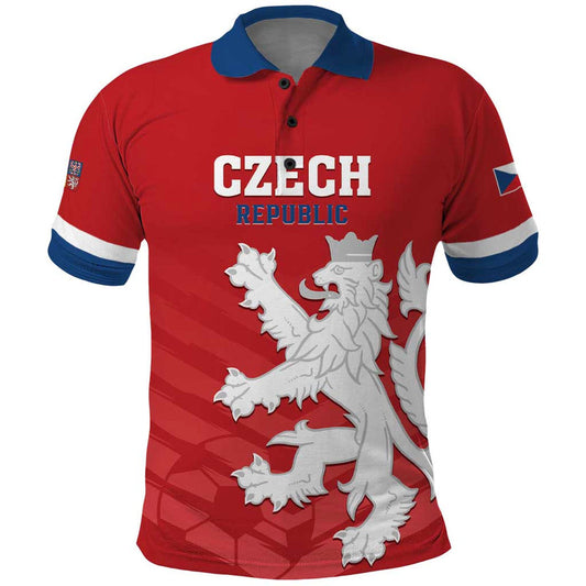 Custom Czech Republic 2024 Football Jeden Tym Jeden Cil Czechia Polo Shirt