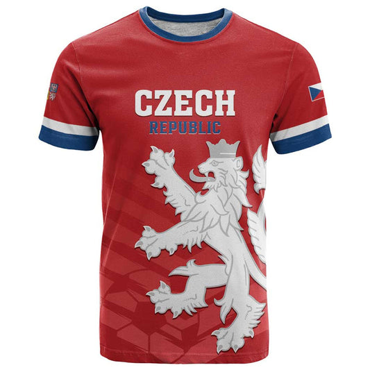Custom Czech Republic 2024 Football Jeden Tym Jeden Cil Czechia T Shirt