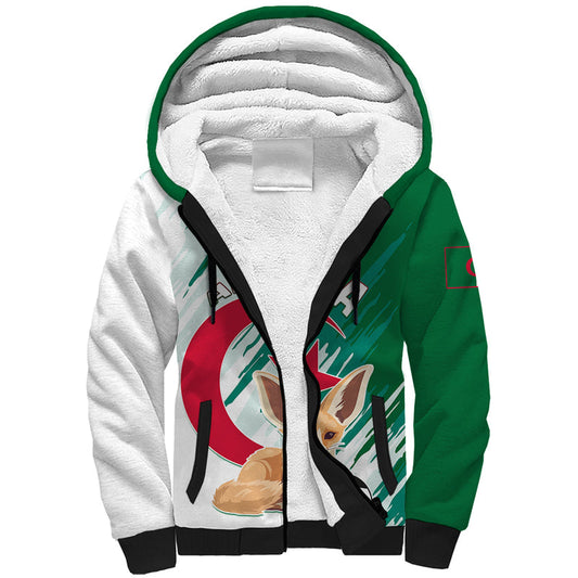 Algeria Football Go Les Fennecs Sherpa Hoodie