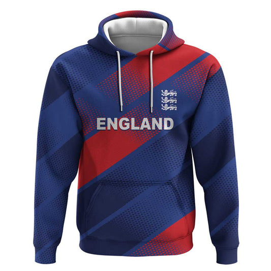 Custom England Cricket Come On Three Lions Hoodie