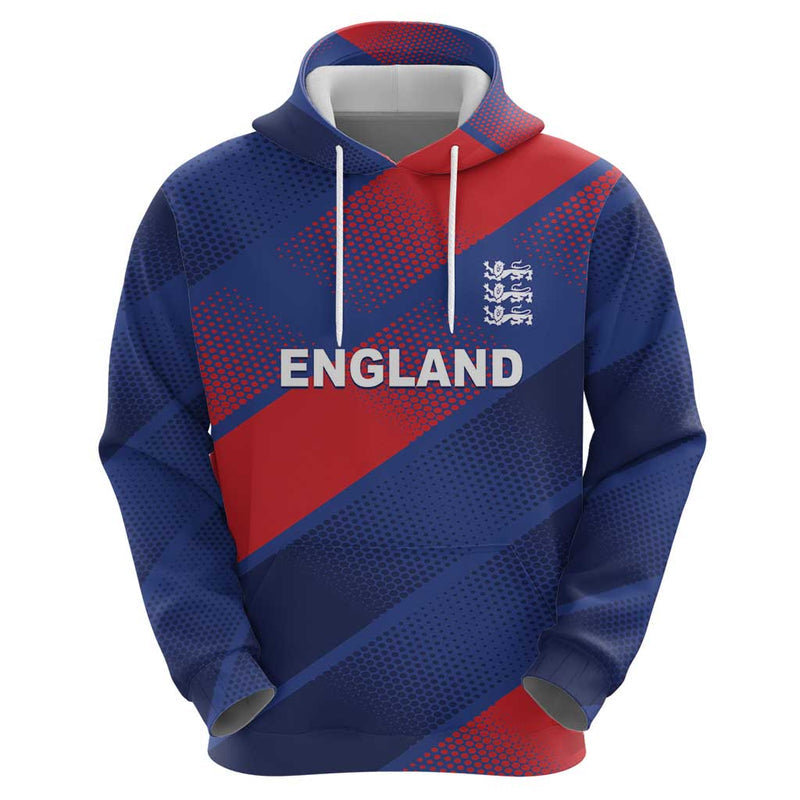 Custom England Cricket Come On Three Lions Hoodie