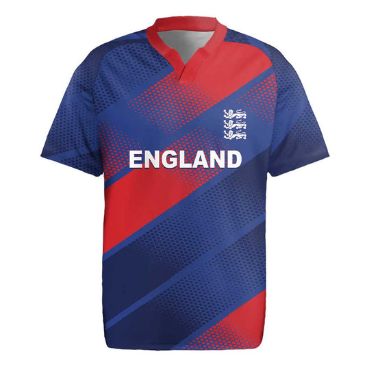Custom England Cricket Come On Three Lions Rugby Jersey