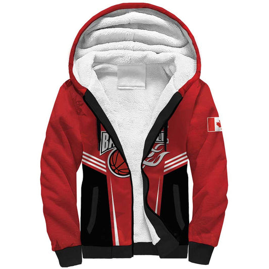 Custom Canada Basketball Dream Because I Can Sherpa Hoodie