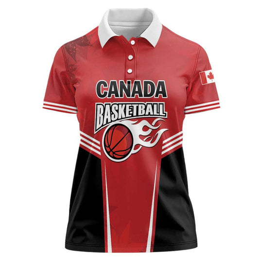 Custom Canada Basketball Dream Because I Can Women Polo Shirt