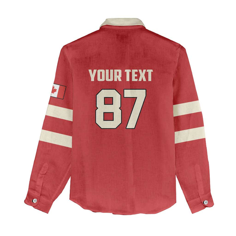 Custom Canada Hockey Canada Team Go Champions Women Casual Shirt