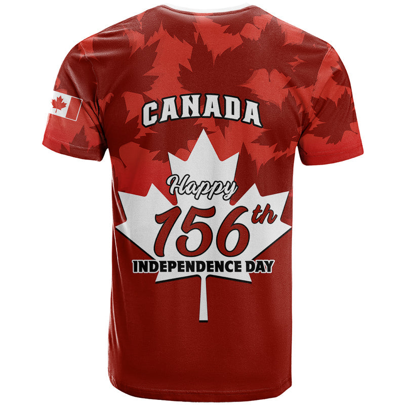 1 July Canada Independence Day Canadian Maple Leaf Happy 156th Anniversary T Shirt
