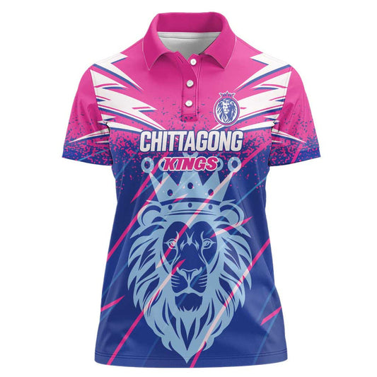 Custom Chittagong Cricket Faith Honour Strength Women Polo Shirt