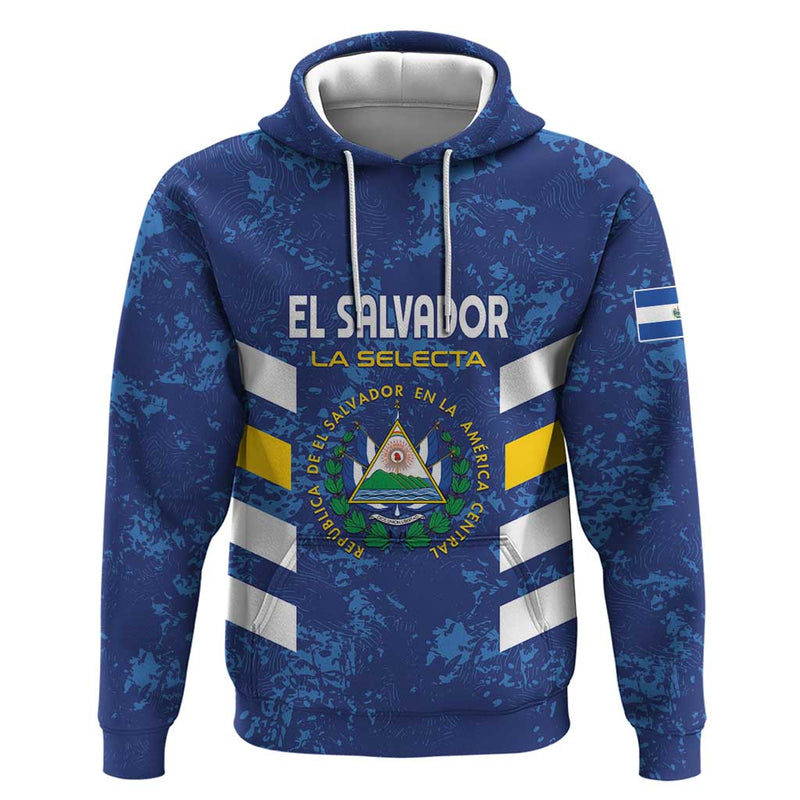 Custom El Salvador Football La Selecta Go Champions Hoodie