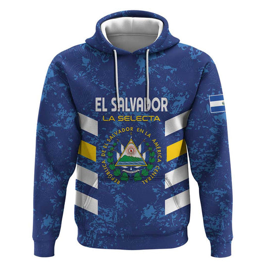 Custom El Salvador Football La Selecta Go Champions Hoodie