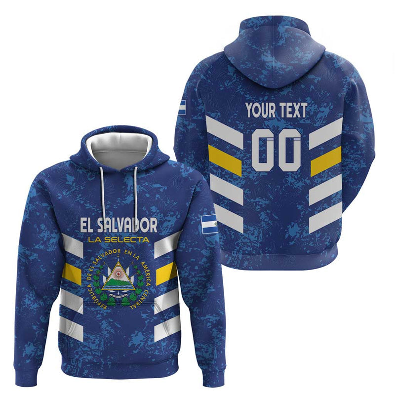 Custom El Salvador Football La Selecta Go Champions Hoodie