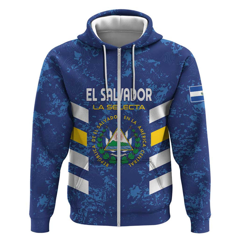 Custom El Salvador Football La Selecta Go Champions Hoodie
