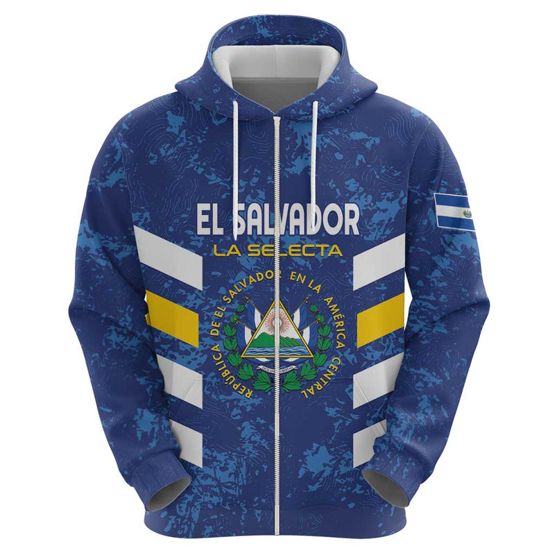 Custom El Salvador Football La Selecta Go Champions Hoodie