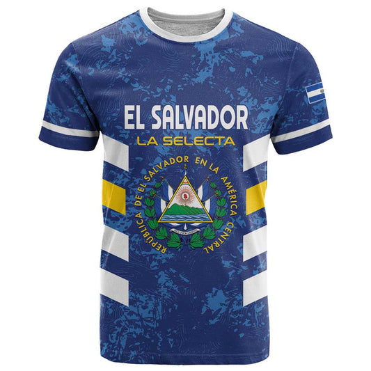 Custom El Salvador Football La Selecta Go Champions T Shirt