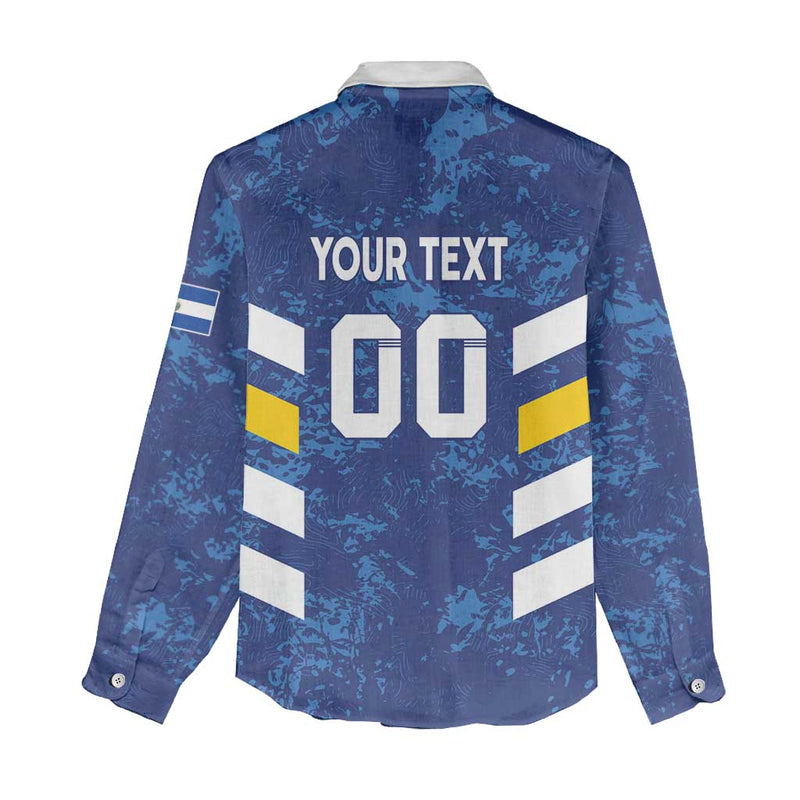 Custom El Salvador Football La Selecta Go Champions Women Casual Shirt