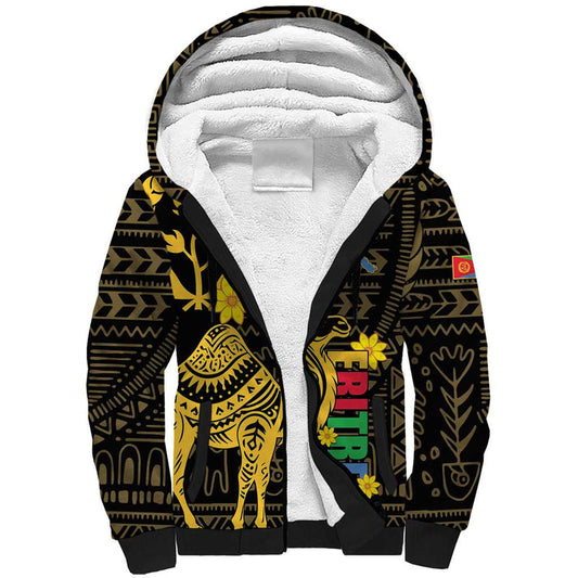 Enkutatash Eritrea New Year Eritrean Camel African Pattern Sherpa Hoodie